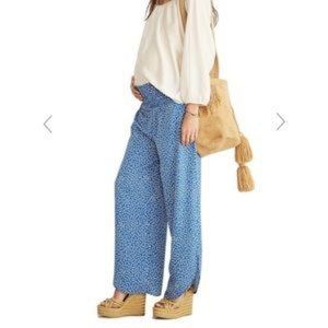 Hatch - The Talulah Pant maternity floral wide leg pant (small)